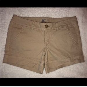 American Eagle khaki shorts, size 6